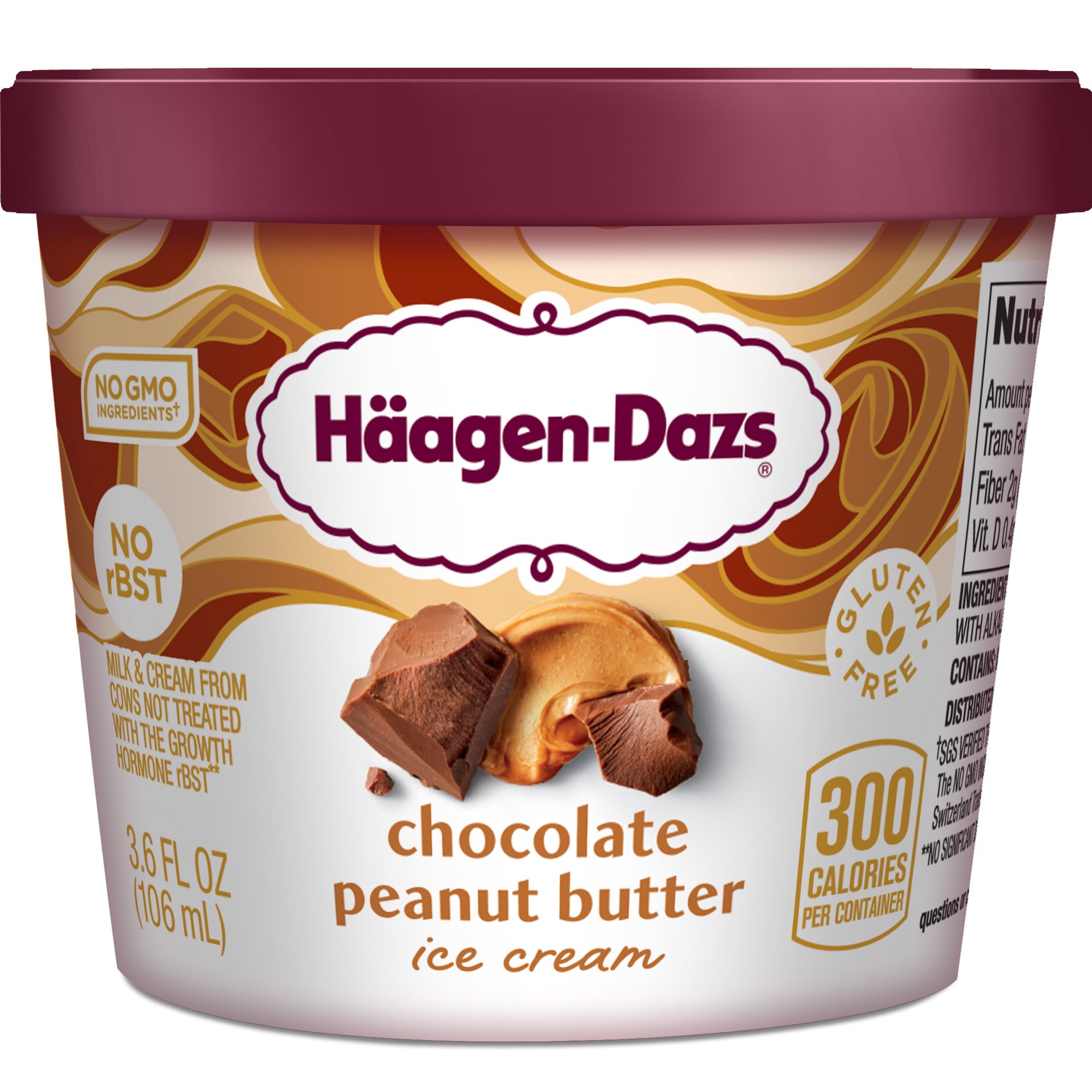 slide 1 of 2, Häagen-Dazs Chocolate Peanut Butter Ice Cream Cup, 3.6Oz, 3.6 oz