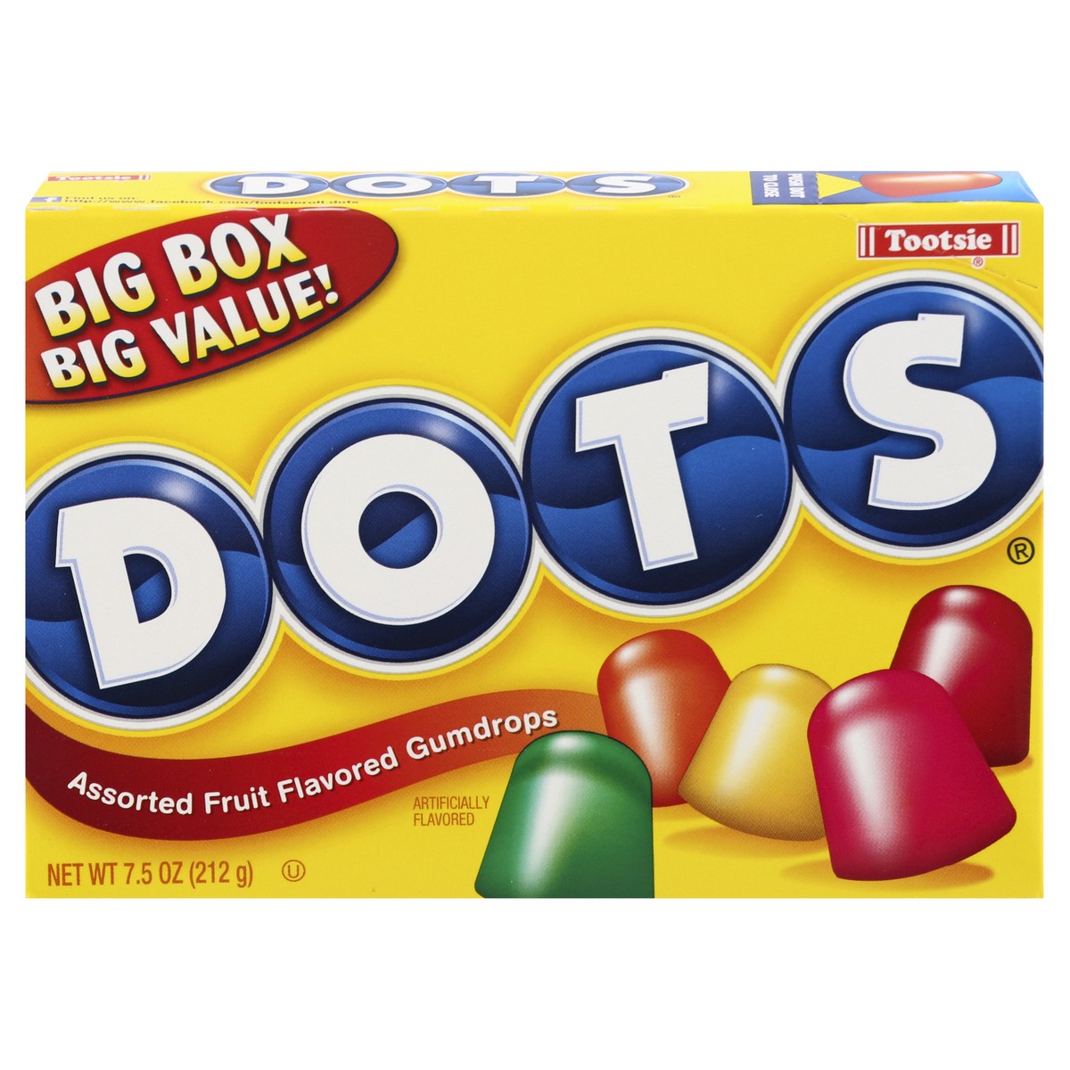slide 1 of 13, Tootsie Roll Dots Theater Box, 7.5 oz