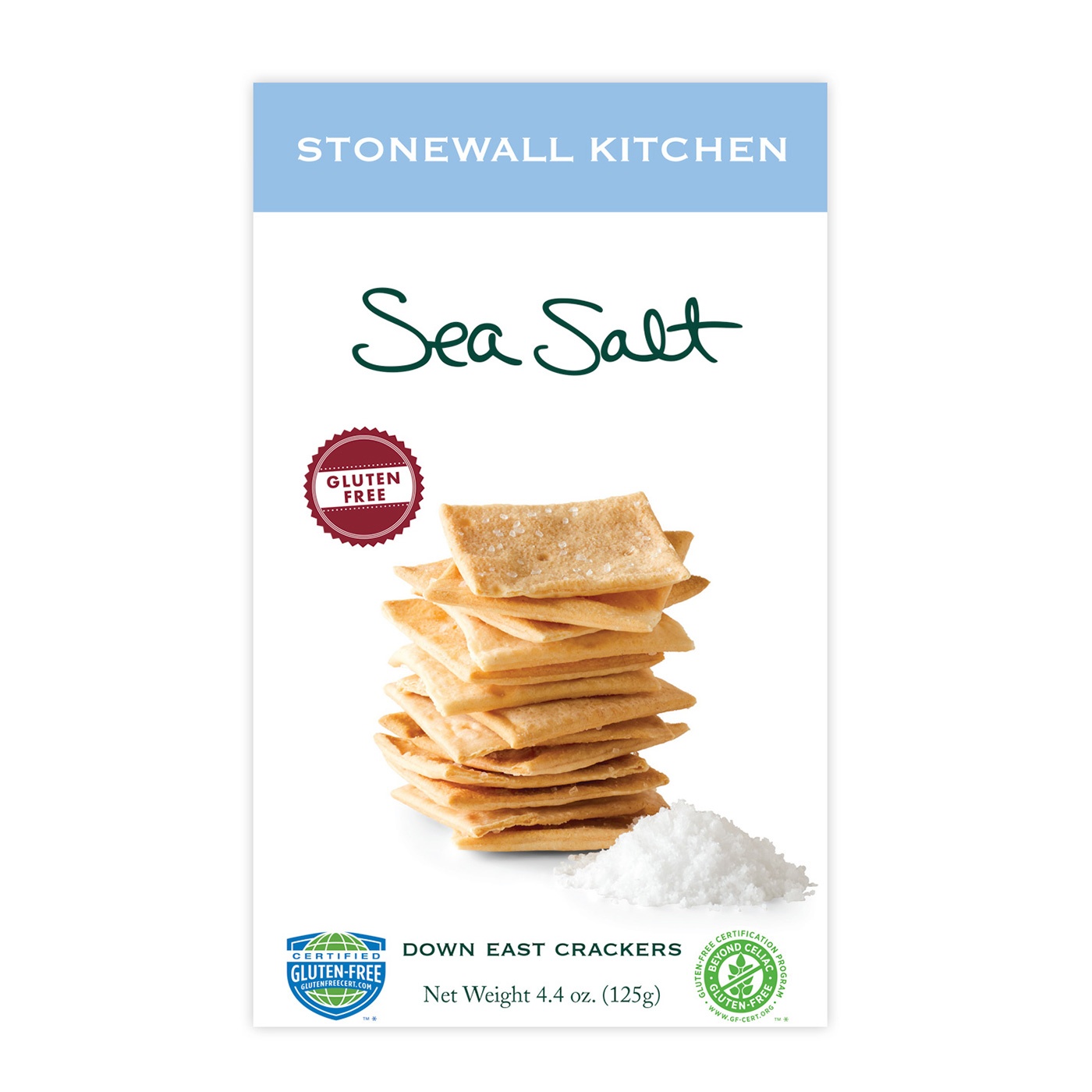 slide 1 of 1, Stonewall Kitchen Gluten Free Sea Salt Crackers, 4.4 oz