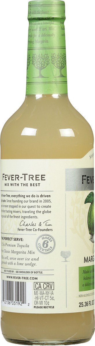slide 9 of 9, Fever-Tree Classic Margarita Mix 25.36 fl oz, 750 ml
