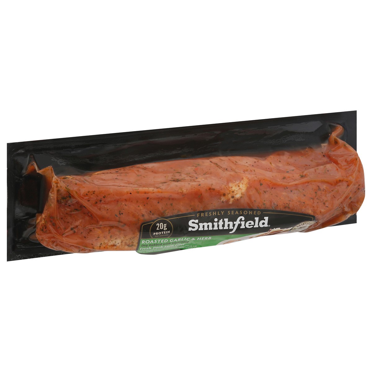 slide 4 of 11, Smithfield Roasted Garlic & Herb Fresh Pork Loin Filet 23 oz, 23 oz
