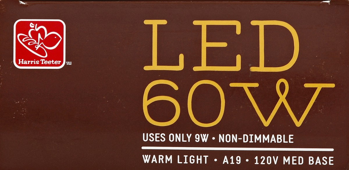 slide 5 of 5, Harris Teeter 60W Eq10W 800 Lumens Nondim, 2 ct