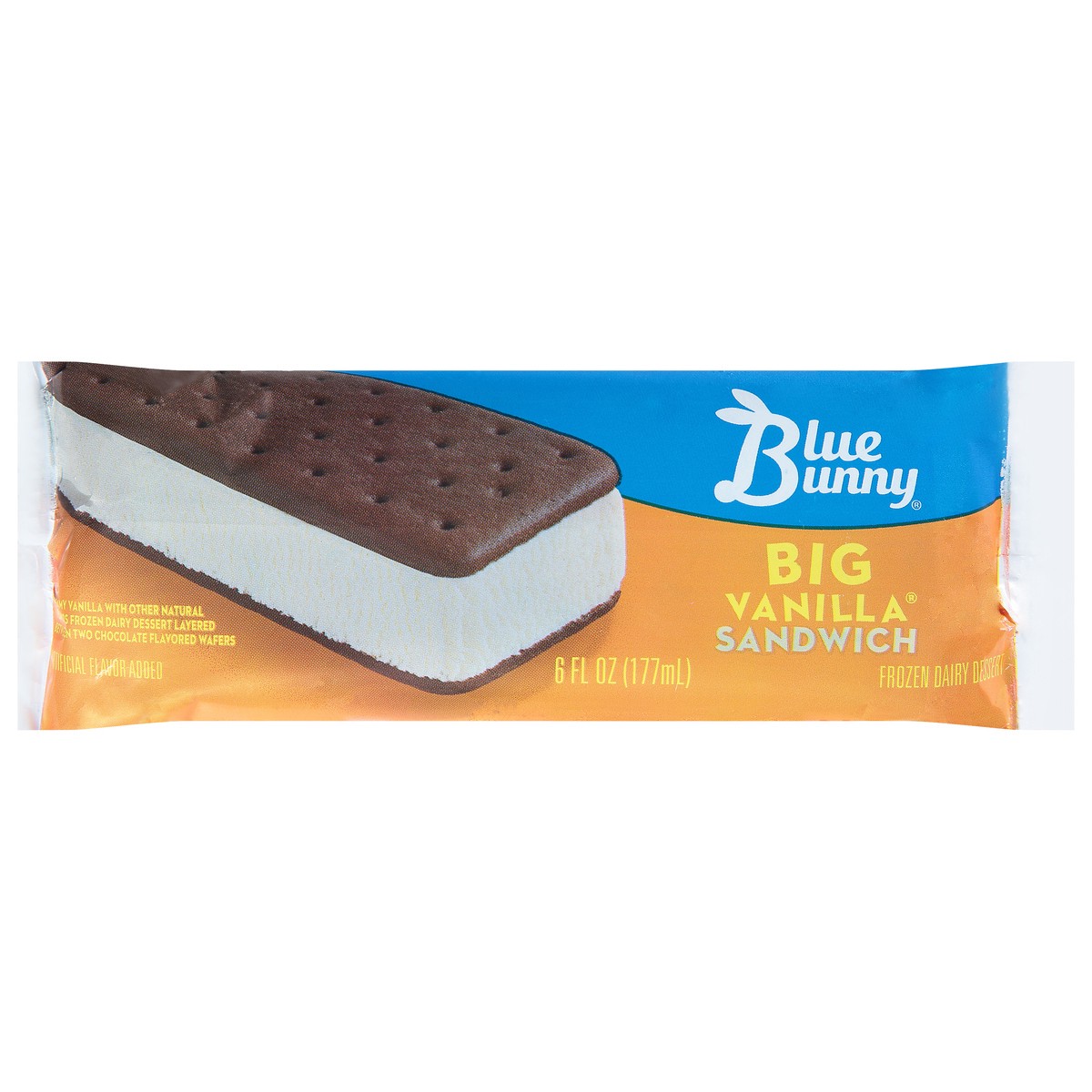 slide 1 of 9, Blue Bunny Blue Bny Big Vanilla, 6 fl oz