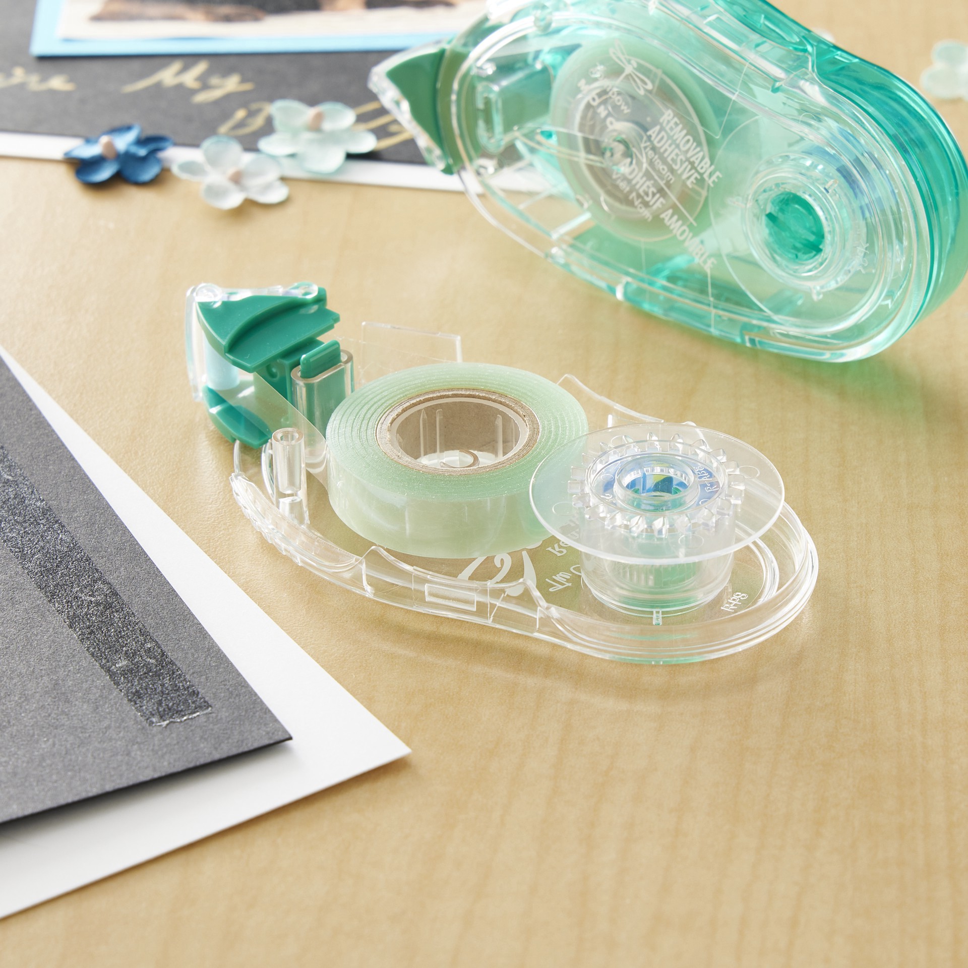 slide 7 of 9, Tombow Mono Removable Adhesive Runner Refill Value Pack, 1/3 in x 39 ft ft