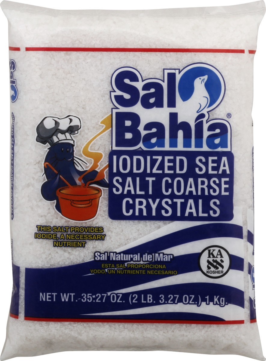 slide 2 of 13, Sal Bahia Iodized Coarse Crystals Sea Salt 35.27 oz, 35.27 oz