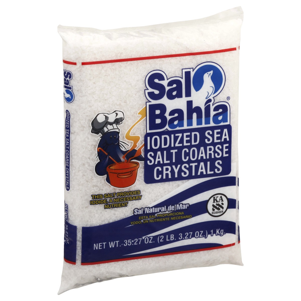 slide 7 of 13, Sal Bahia Iodized Coarse Crystals Sea Salt 35.27 oz, 35.27 oz