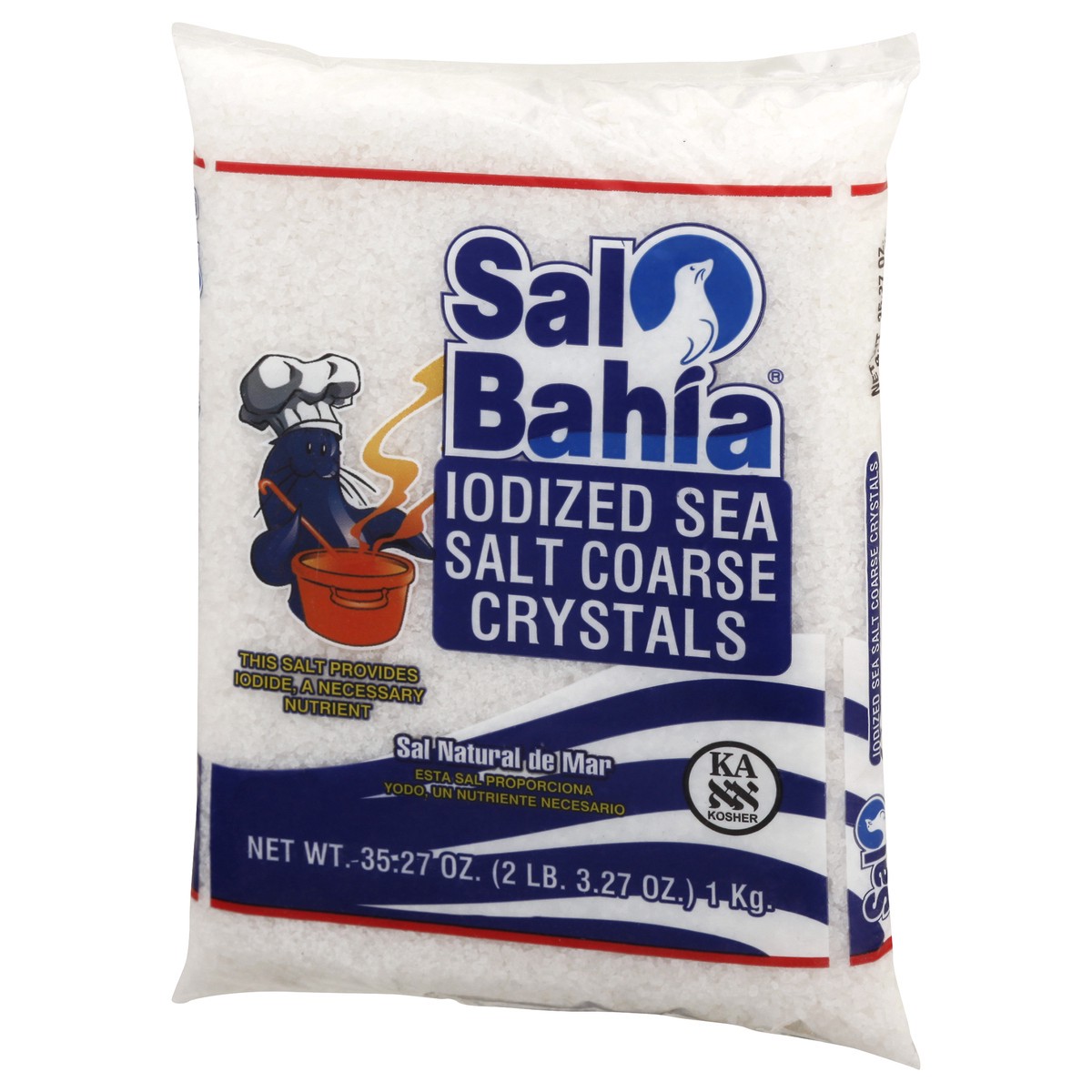 slide 11 of 13, Sal Bahia Iodized Coarse Crystals Sea Salt 35.27 oz, 35.27 oz