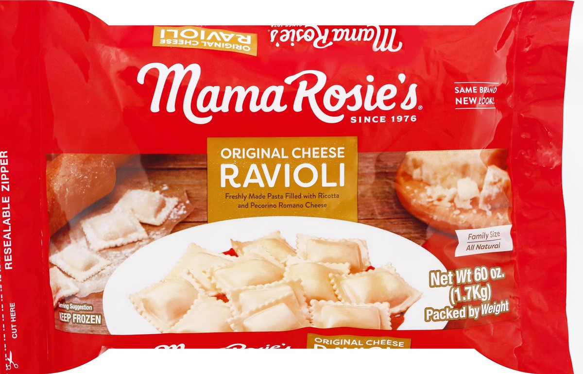 slide 10 of 12, Mama Rosie's Family Size Original Cheese Ravioli 60 oz, 60 oz