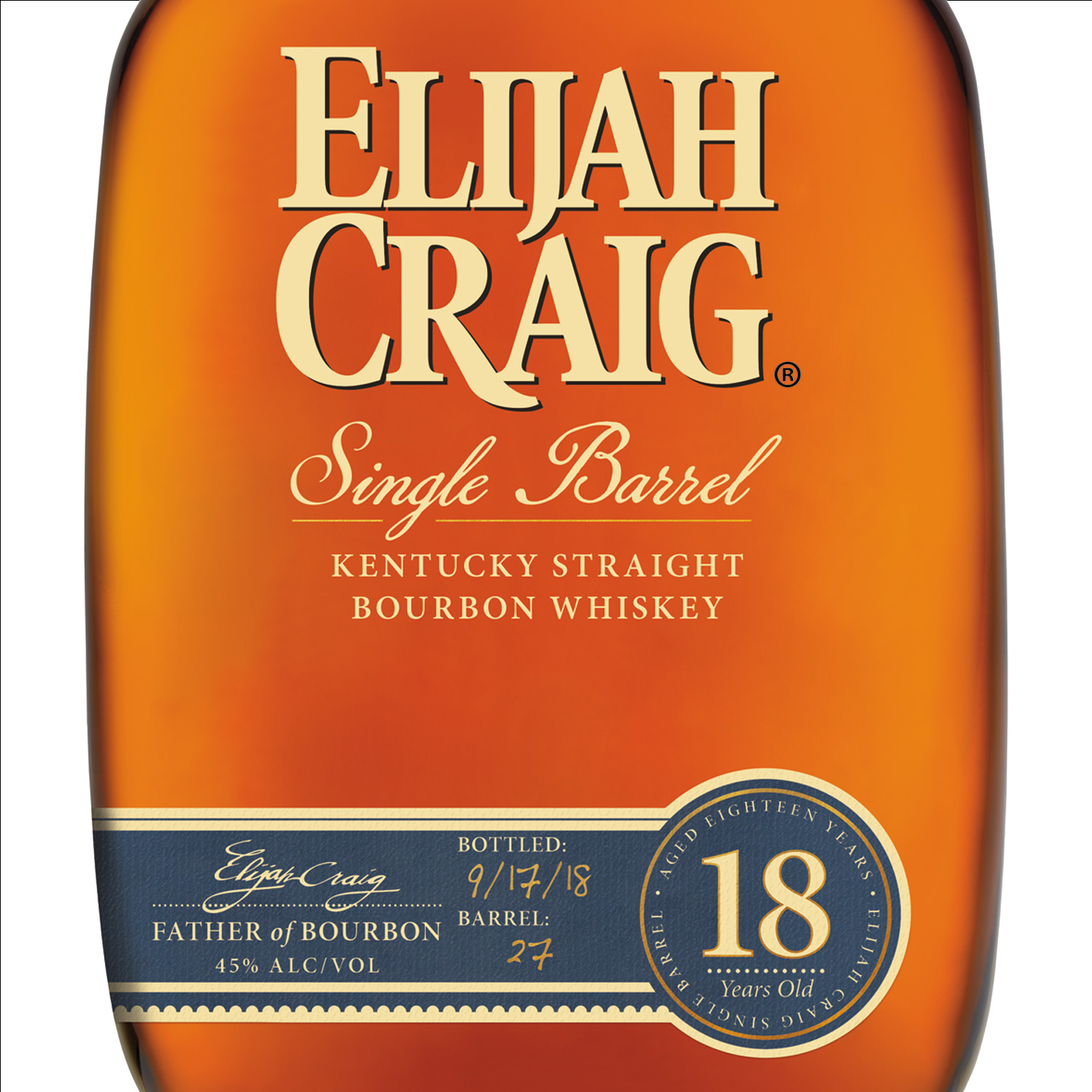 slide 2 of 2, Elijah Craig Single Barrel Whiskey, 750 ml