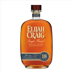 Elijah Craig Single Barrel Straight Bourbon Whiskey Aged 18 Yr