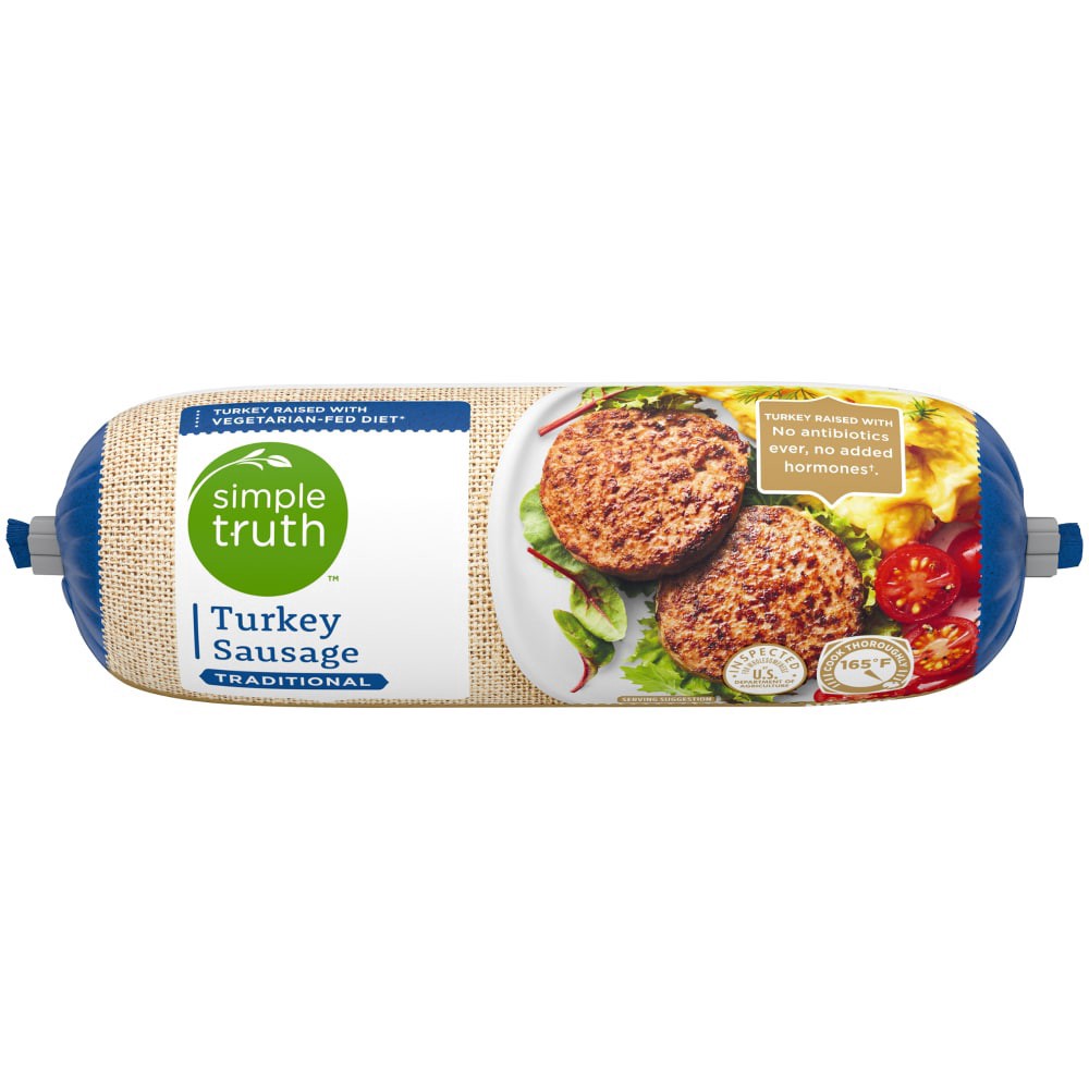 slide 6 of 6, Simple Truth Traditional Turkey Sausage, 14 oz