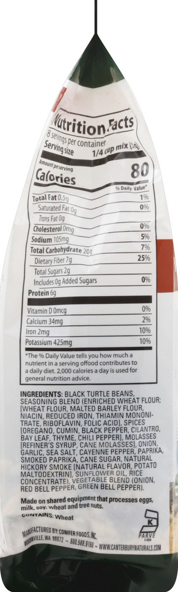 slide 3 of 4, Canterbury Naturals Vegetarian Black Bean Artisan Soup Mix, 8.7 oz