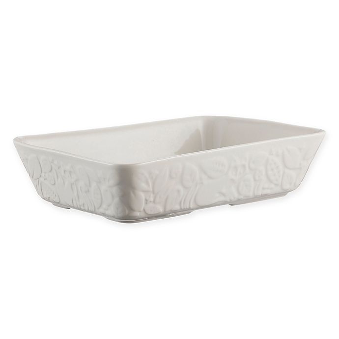 slide 1 of 5, Mason Cash In the Forest Rectangular Baking Dish - Cream, 2.5 qt