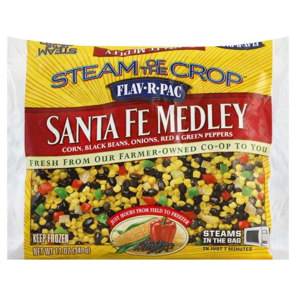 slide 1 of 1, Flav-R-Pac Santa Fe Medley Steam Of T, 12 oz