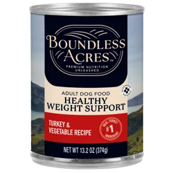 Boundless Acres Healthy Weight Management Wet Dog Food, Vegetable & Turkey Stew, 13.2 oz