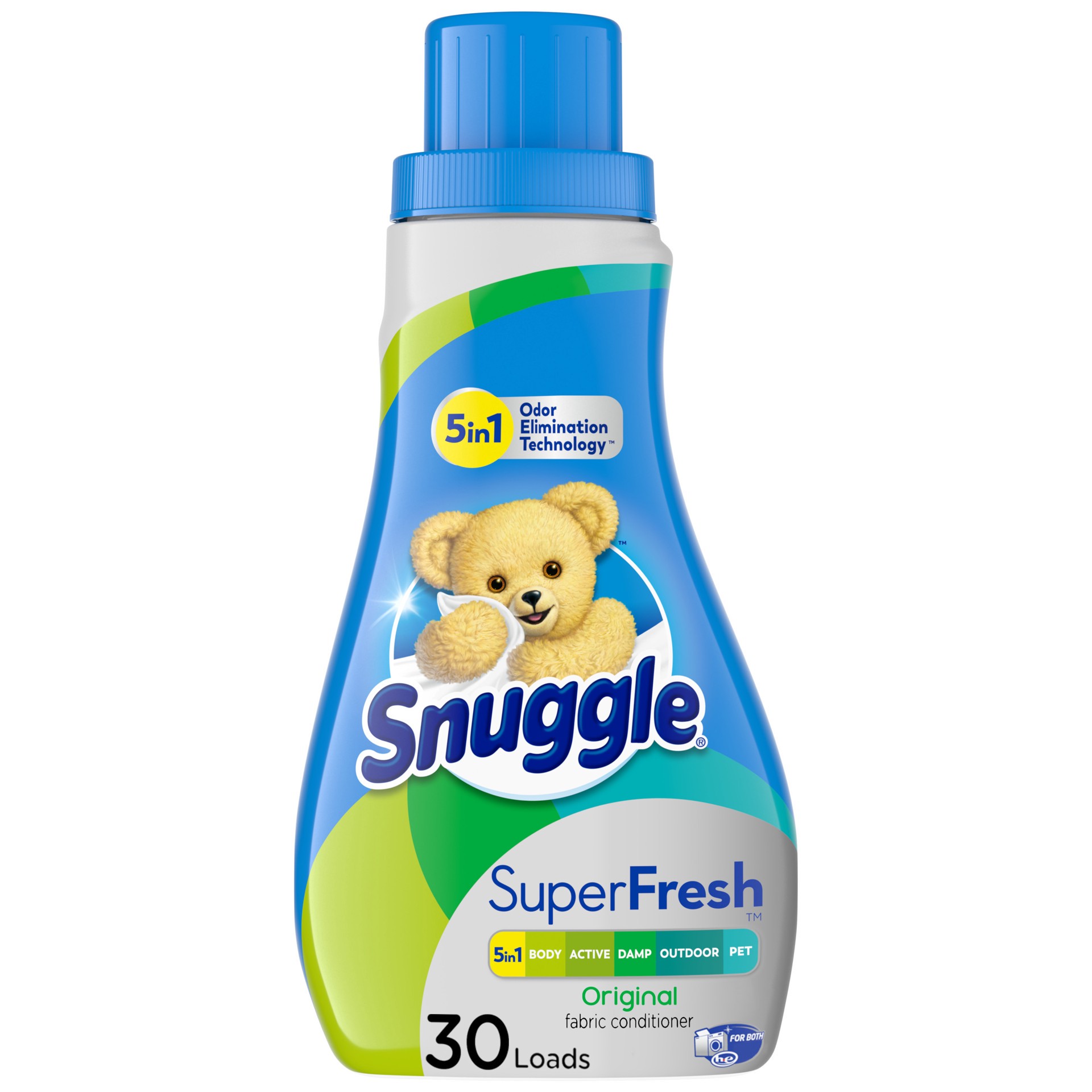 slide 2 of 3, Snuggle Plus Super Fresh Liquid Fabric Softener with Odor Eliminating Technology, Original, 31.7 Fluid Ounces, 30 Loads, 31.70 fl oz