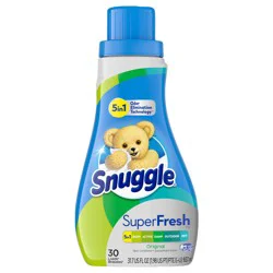 Snuggle Plus Super Fresh Liquid Fabric Softener with Odor Eliminating Technology, Original, 31.7 Fluid Ounces, 30 Loads