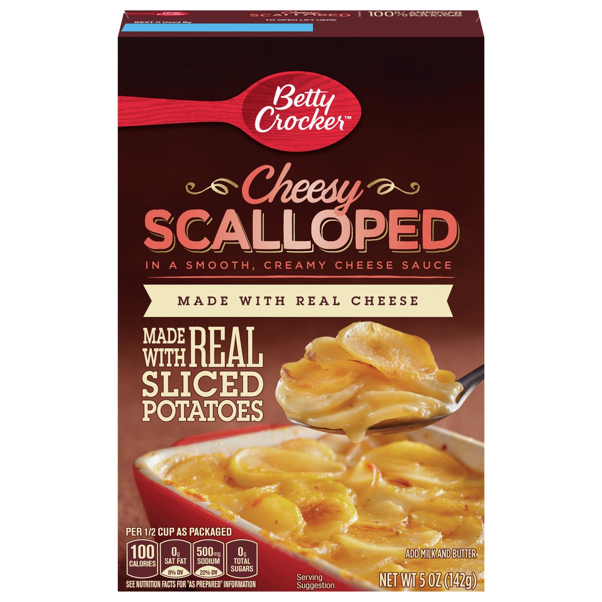 slide 1 of 9, Betty Crocker Cheesy Scalloped Potatoes, 5 oz