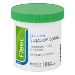 Fleet Adult Laxative Glycerin Suppositories 100.0 ea