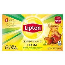 Lipton Decaffeinated Black Tea Bags- 50 ct
