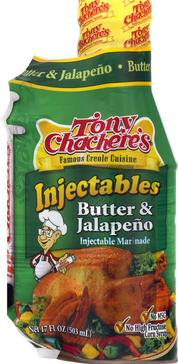 slide 10 of 11, Tony Chachere's Tony Chachere Marinade Butter Jlpno, 16 fl oz