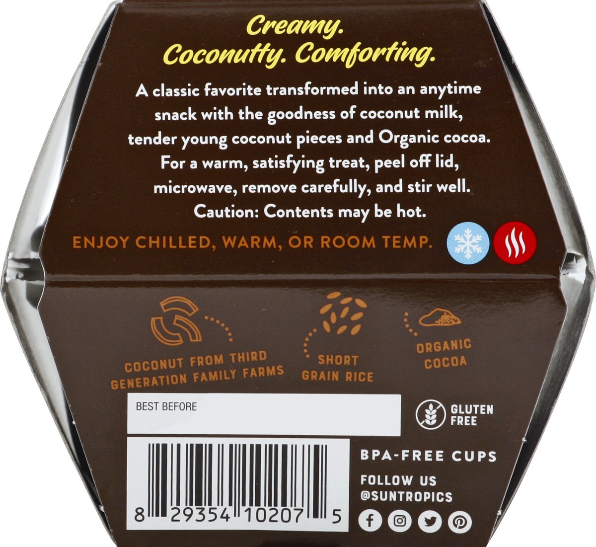 slide 8 of 13, Sun Tropics Classic Cocoa Coconut Rice Pudding, 8.46 oz