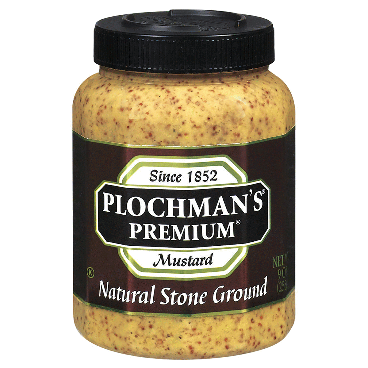 slide 1 of 1, Plochman's Original Stone Ground Mustard, 9 oz