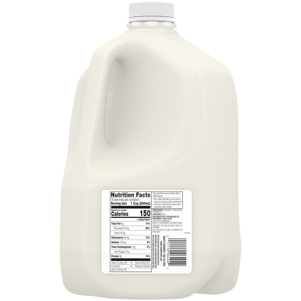 slide 2 of 2, Simple Truth Organic Whole Milk With Vitamin D, 1 gal