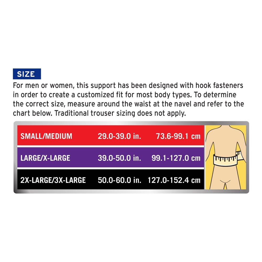 slide 3 of 6, Futuro Stabilizing Back Support, LG/XL