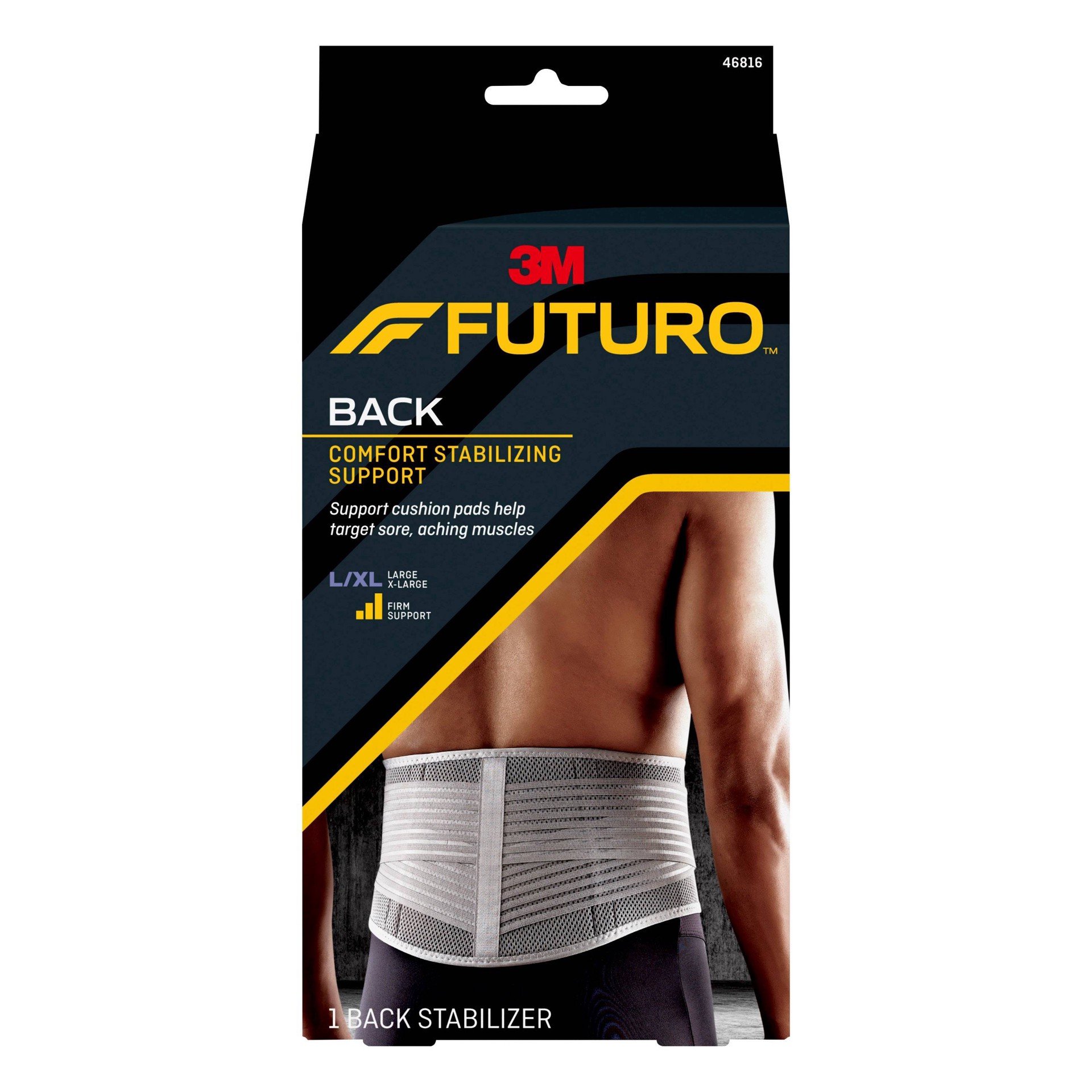 slide 1 of 6, Futuro Stabilizing Back Support, LG/XL