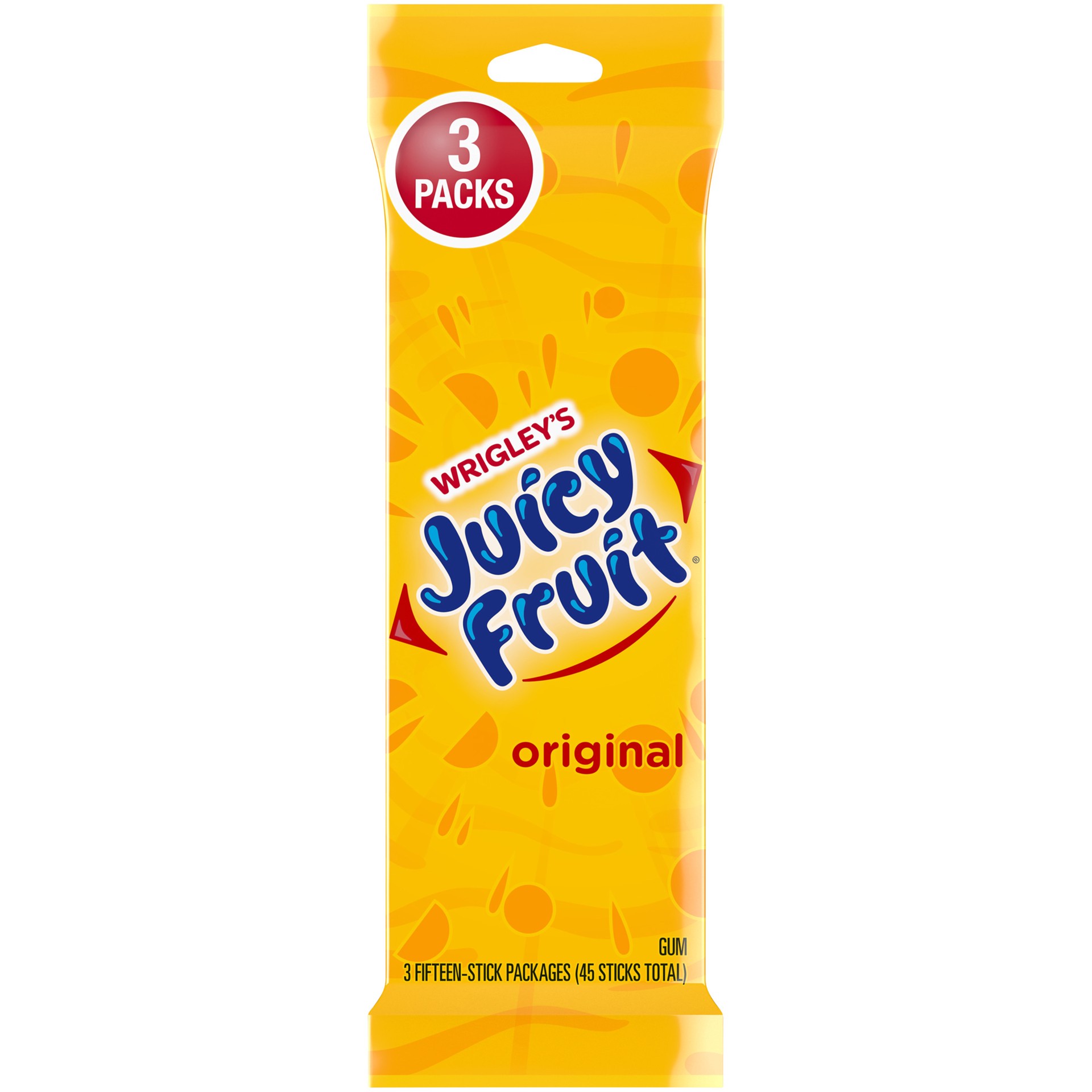 slide 1 of 8, JUICY FRUIT Bulk Chewing Gum, Value Pack, 15 ct (3 Pack), 45 pc