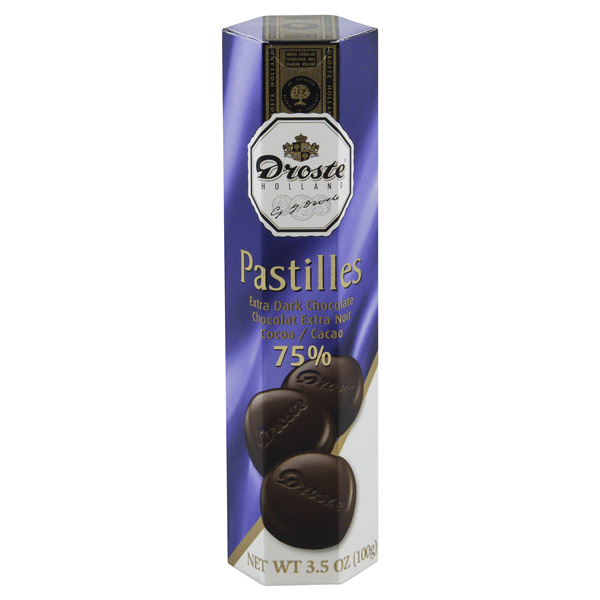 slide 1 of 1, Droste Pastilles, Extra Dark Chocolate, 3.5 oz