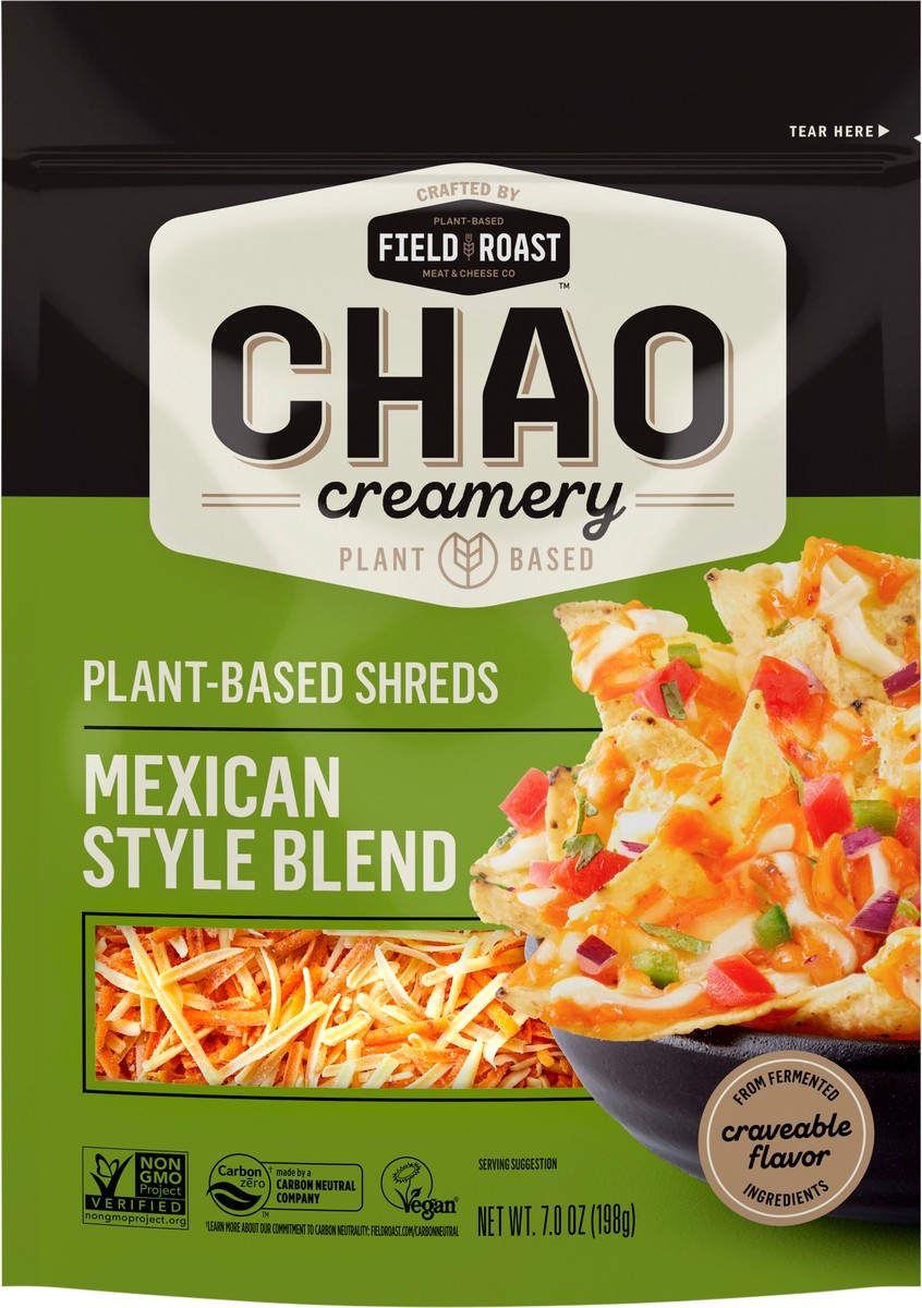 slide 2 of 7, Field Roast Chao Shreds, Mexican Style Blend, 7 oz