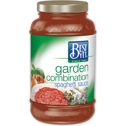 slide 1 of 1, Best Yet Extra Chunky Garden Combo Pasta Sauce - 24 oz, 24 oz
