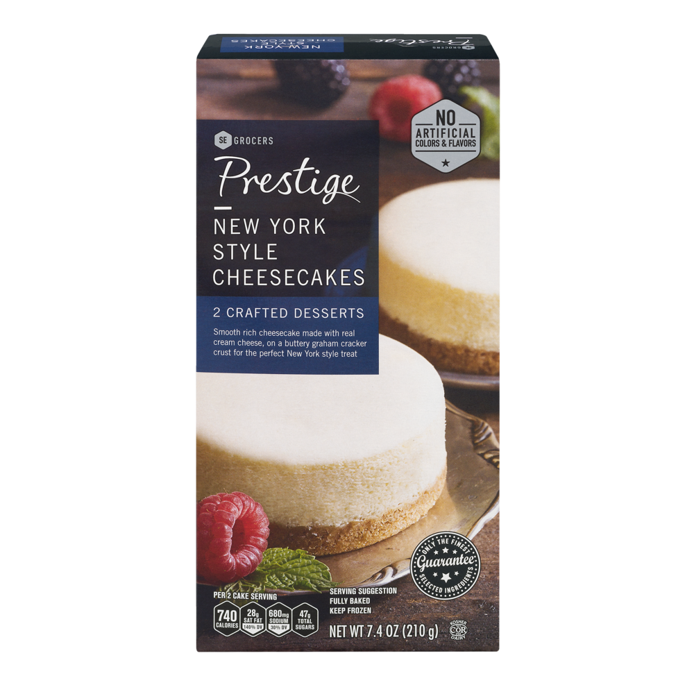 slide 1 of 1, Prestige New York Style Cheesecakes, 2 ct; 3.8 oz