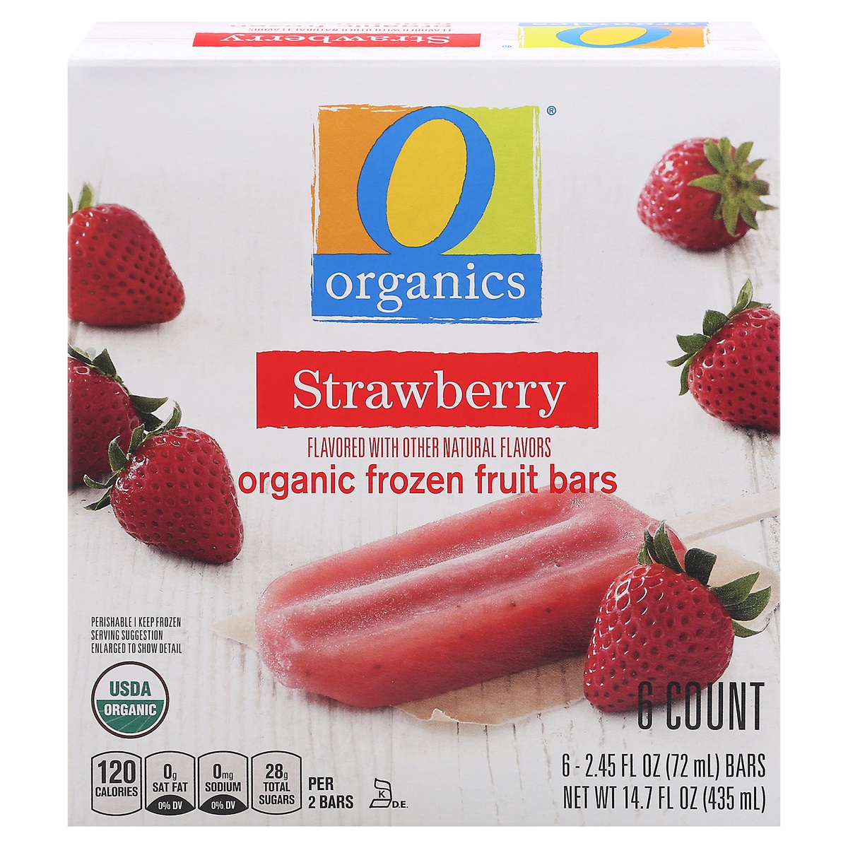 slide 1 of 9, O Orgnc Fruit Bars Strawberry, 