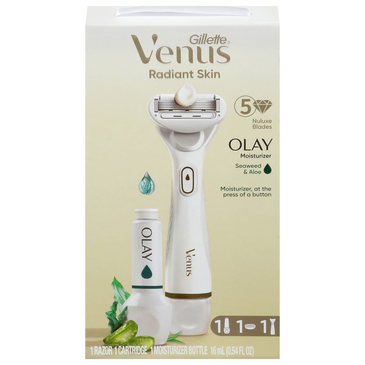 slide 1 of 1, Gillette Venus Radiant Skin Starter Kit 3 Pieces, 1 ct