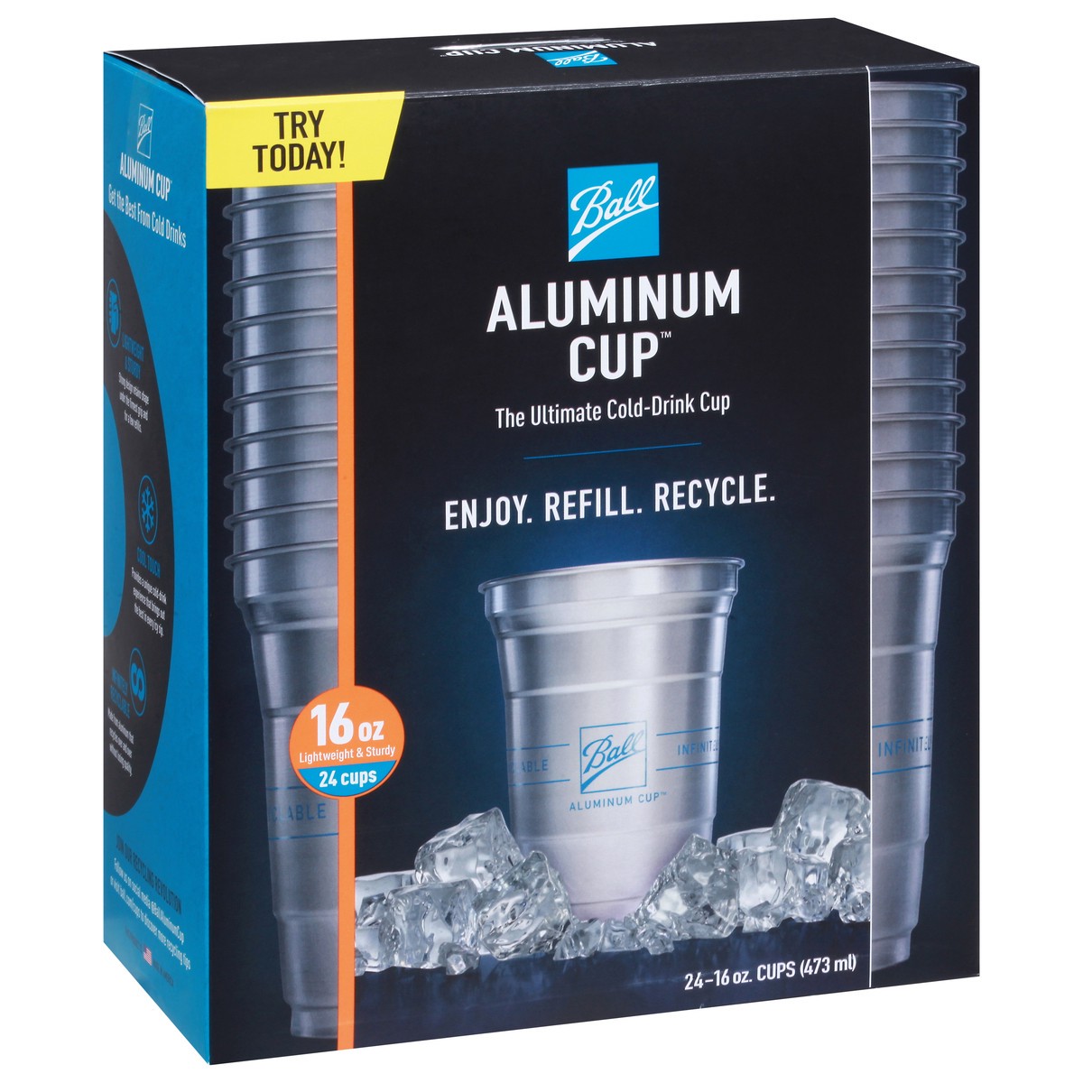 slide 4 of 9, Ball 16 Ounce Aluminum Cup 24 ea, 24 ct