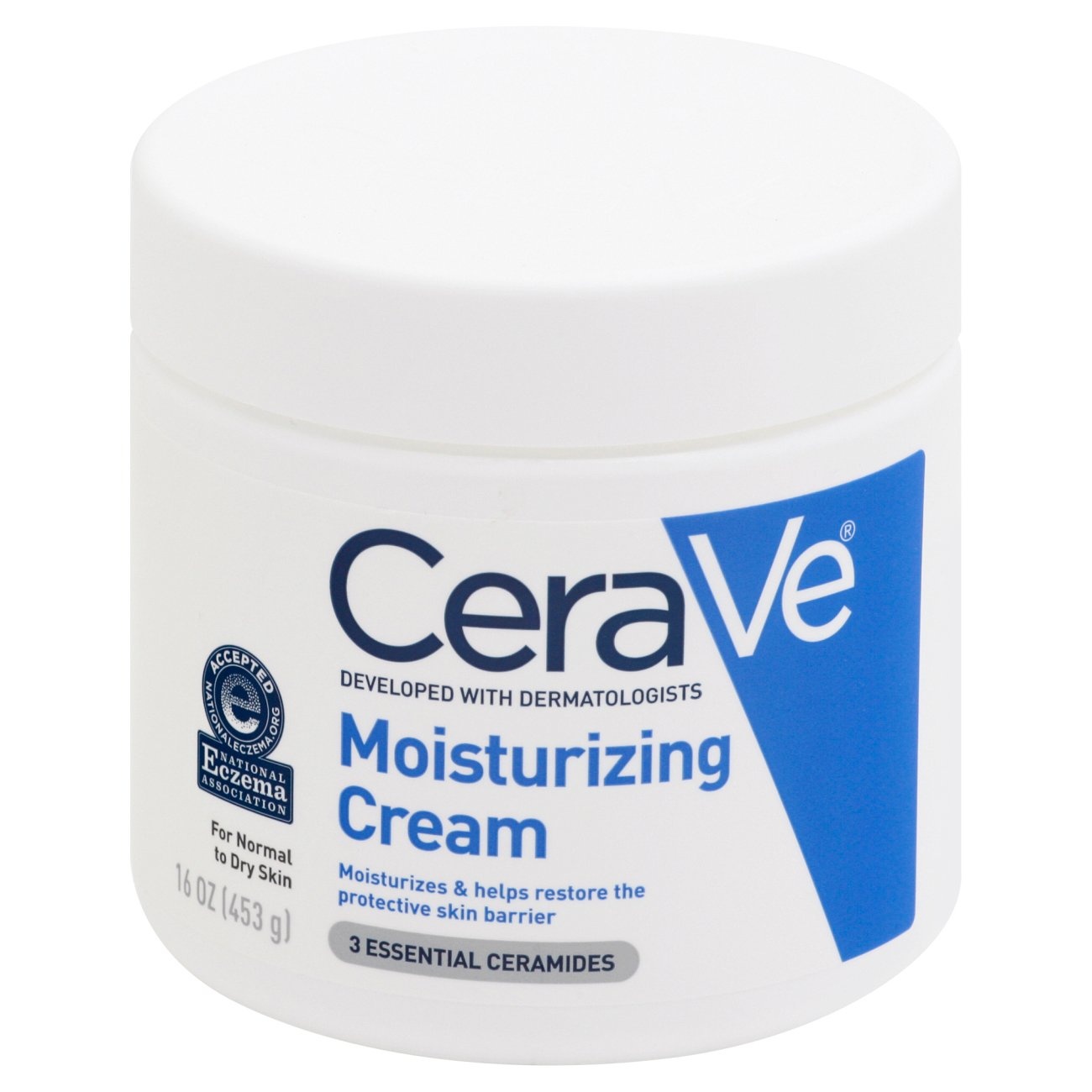 slide 1 of 1, CeraVe Moisturizing Cream For Normal To Dry Skin, 16 oz