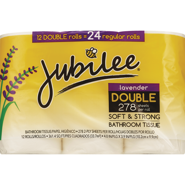 slide 1 of 1, Jubilee Bath Tissue Lavender, 12 ct