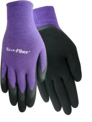 Red Steer Glove Company Eco-Fiber Bamboo Blend Rubber Grip Women's Gloves - Purple