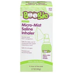 Boogie Drug Free Micro-Mist Saline Inhaler 1.7 oz