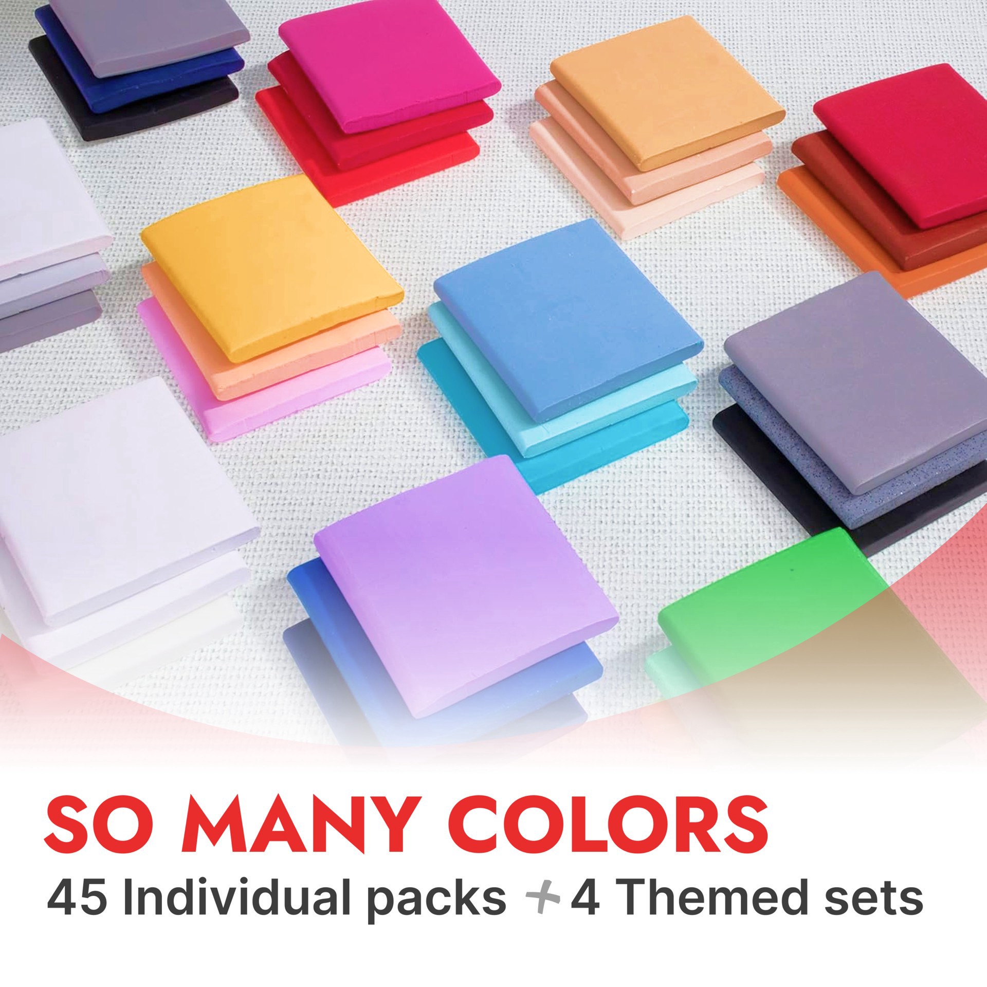 slide 2 of 8, Das Smart Primary Polymer Clay Set, 1 oz each