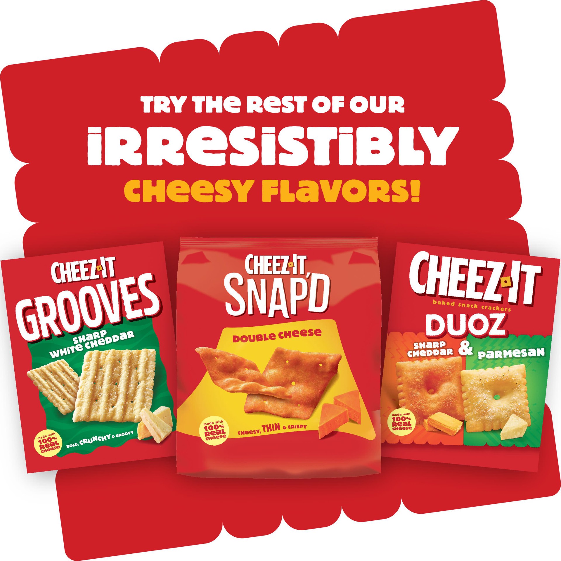 slide 2 of 8, Cheez-It Baked Snack Crackers, July 4th Snacks, Kids Snacks, Original, 12.4oz Box, 1 Box, 12.40 oz