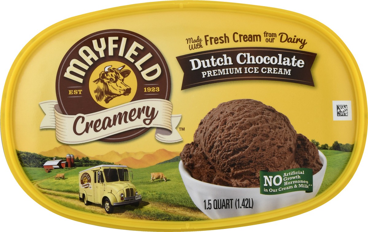 slide 4 of 9, Mayfield Creamery Premium Dutch Chocolate Ice Cream 1.5 qt, 1.5 qt