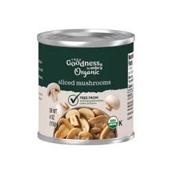 True Goodness Organic Mushrooms Sliced 4 oz