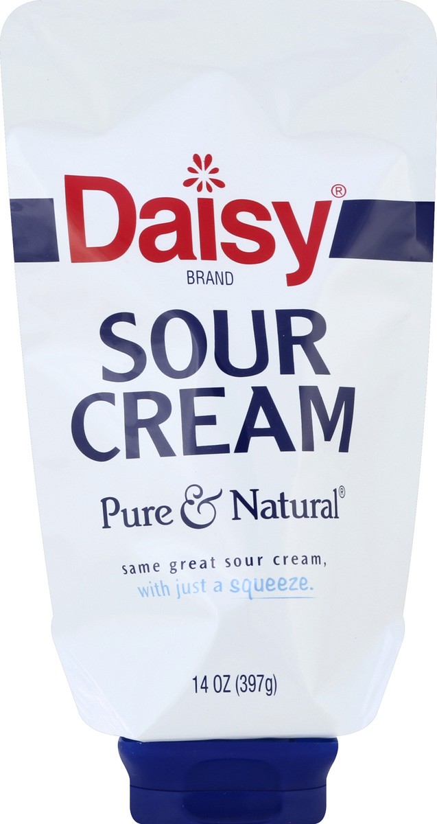 slide 2 of 2, Daisy Pure & Natural Squeeze Sour Cream, 14 oz