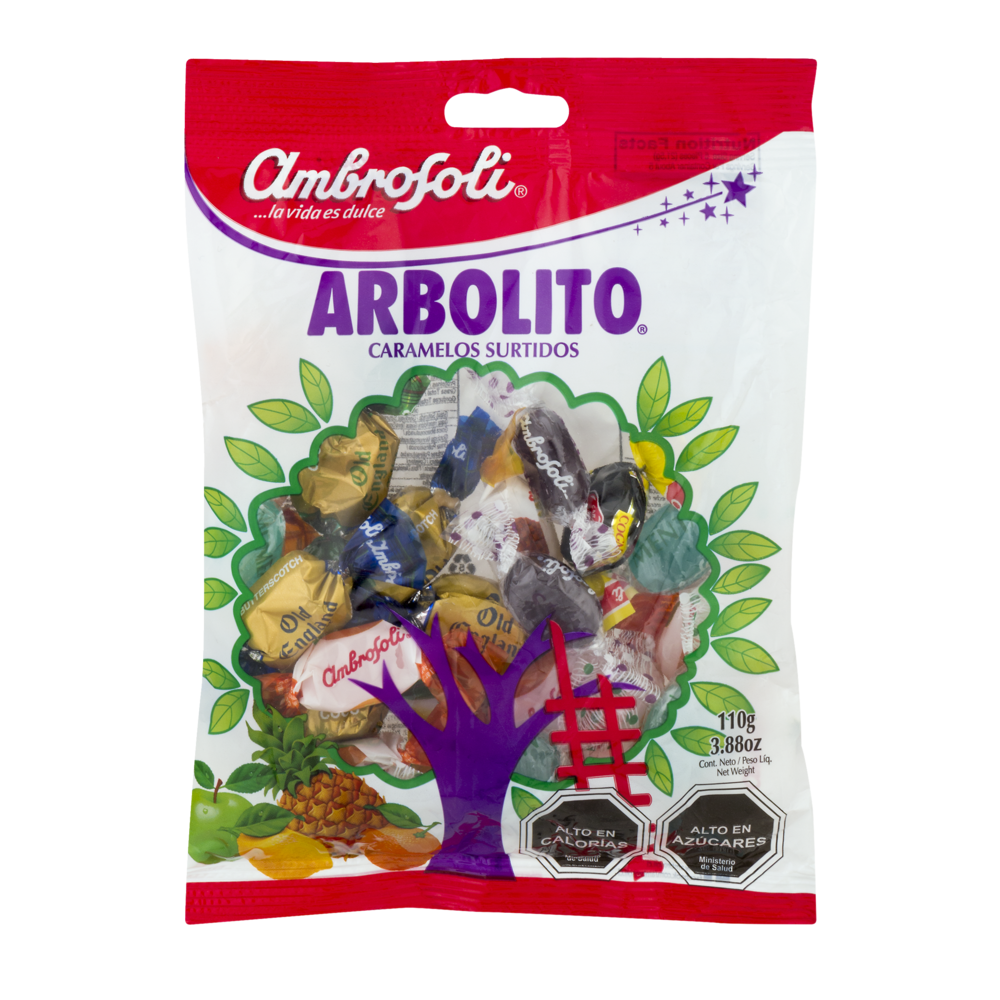 slide 1 of 1, Ambrosoli Arbolito Caramelos Surtidos, 3.8 oz