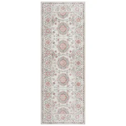 Gertmenian Zavier Maren Washable Runner, 26x72, Ivory