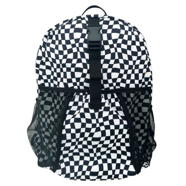 slide 4 of 4, RED.STONE 2-Piece Backpack/Lunch Bag Set With Laptop/Tablet Pocket, White/Black Checks, 2 pc